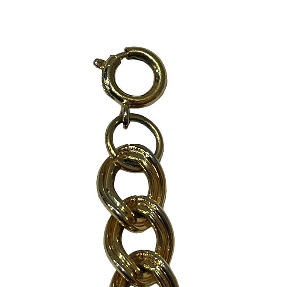 Vintage Gold Plated Art Deco Rose Cluster Bracelet - Picture 8 of 9